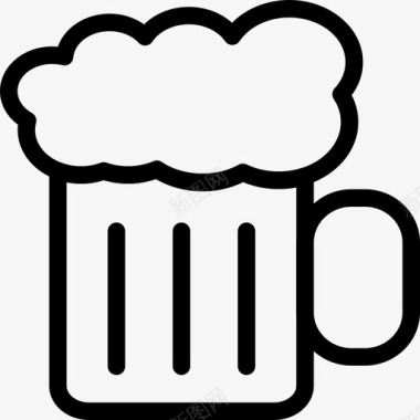 比利时啤酒杯啤酒啤酒杯饮料图标图标