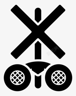 安全道口铁路道口标志安全图标高清图片