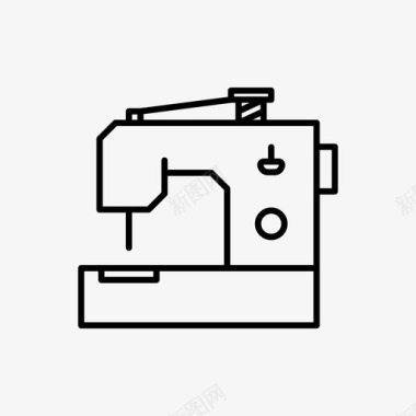 矢量针线缝纫机针针线图标图标