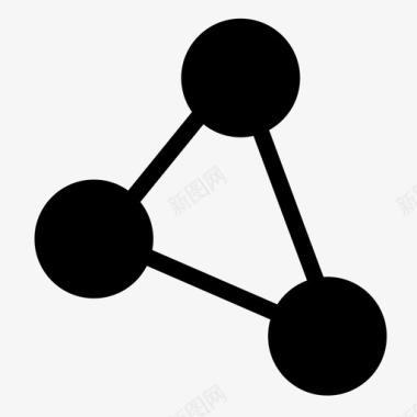 分子科学分子形状图标图标