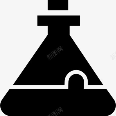 化学烧瓶研究实验室图标图标