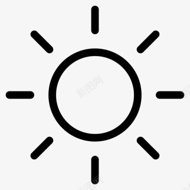 晴天太阳太阳天气状况温暖图标图标