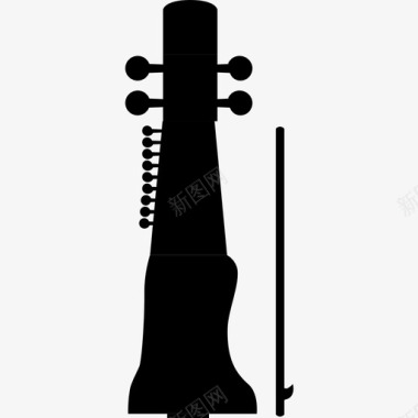 印度萨兰吉乐器图标图标
