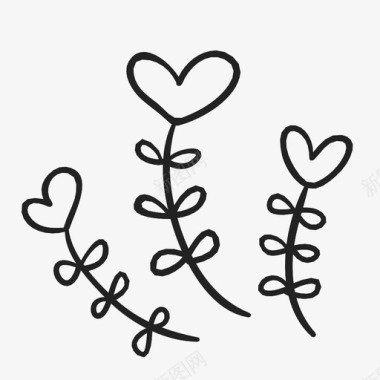 爱植物丘比特绘画图标图标