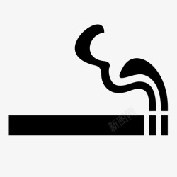一缕烟香烟一缕烟草图标高清图片