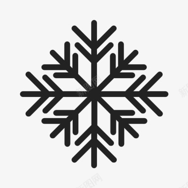 雪花冬天下雪图标图标