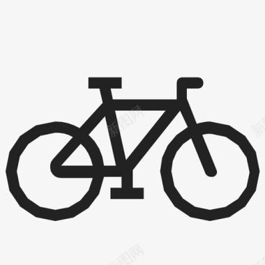 自行车简单交通方式图标图标