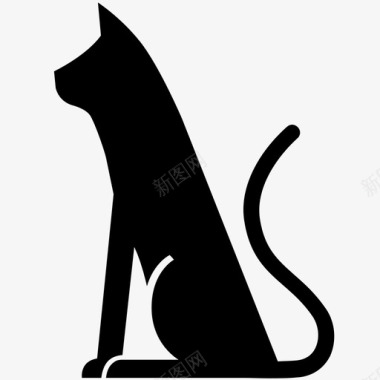 猫宠物猫哺乳动物图标图标