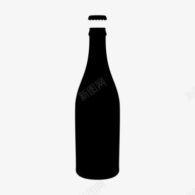 瓶子玻璃瓶子瓶白酒爱尔兰啤酒图标图标