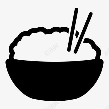 麦穗卡通米饭日式咖喱饭图标图标