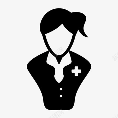 护士客户服务高级护士图标图标