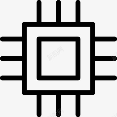鸵鸟插图微芯片硬件集硬件主题图标图标
