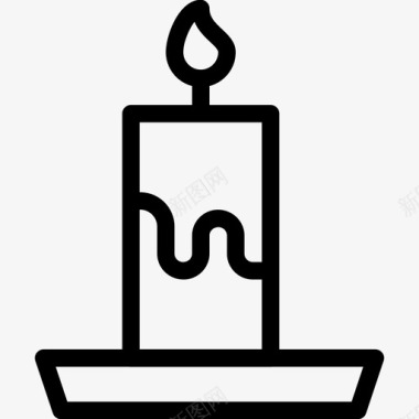 蜡烛节日恐怖图标图标
