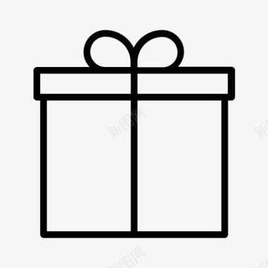 礼品圣诞节包装礼物图标图标