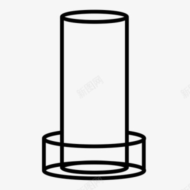 实验室实验圆筒实验室烧杯实验室测试图标图标