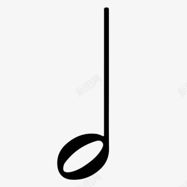 矢量音符半音符音符钢琴图标图标