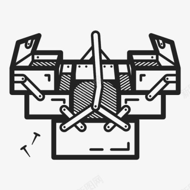 电工工具箱工具箱工具建筑图标图标