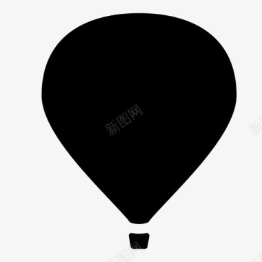 热空气热气球旅行天空图标图标