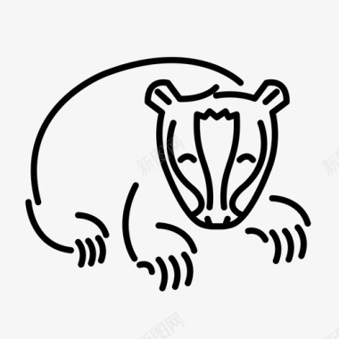 520卡片獾动物cah图标图标