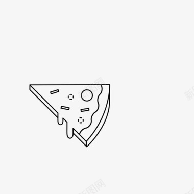 披萨片美尔蒂奶酪餐图标图标