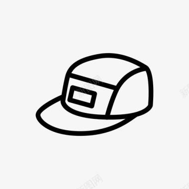 帽子五片式头饰图标图标