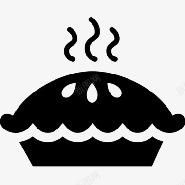 甜味派梅伦格派糕点图标图标