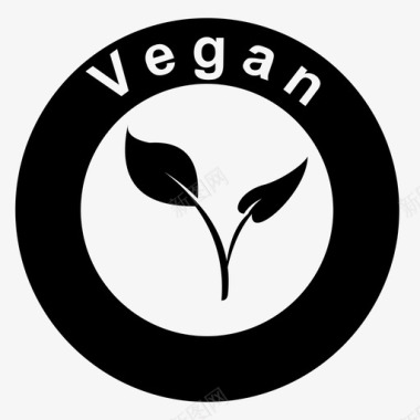 营养丰富的金针菇素食主义者徽章营养图标图标