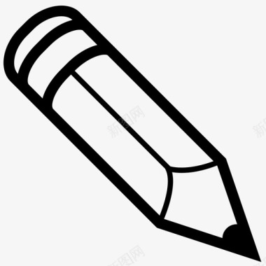 作家的写作工具铅笔学校学校用品图标图标