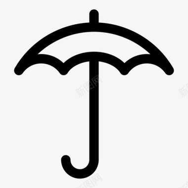 伞遮阳防雨图标图标
