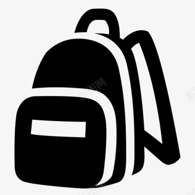 背包背包上学书包图标图标