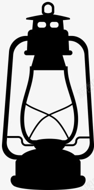 奢华灯具煤油灯路灯灯图标图标
