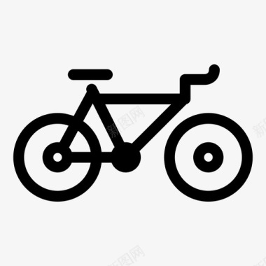 通勤自行车骑车人通勤者图标图标