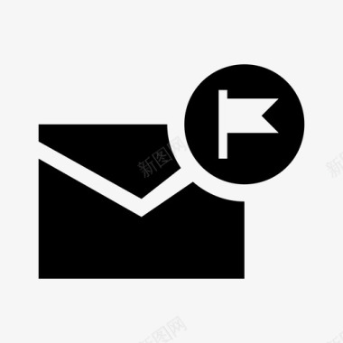 垃圾邮件电子邮件标志新邮件办公室图标图标