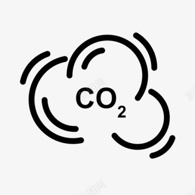 二氧化碳二氧化碳（co2）图标图标