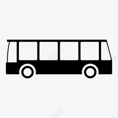 公共交通标识公共汽车旅行交通图标图标