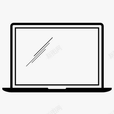 MACBOOK笔记本电脑视图屏幕图标图标