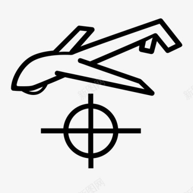 icon无人机打击无人机目标杀伤图标图标