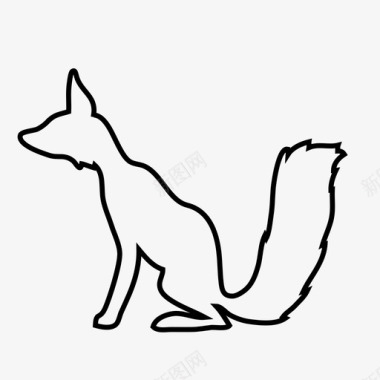 狐狸动物狼图标图标
