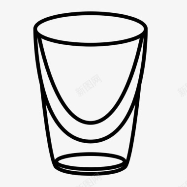 饮料杯小杯空杯空饮料图标图标