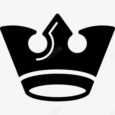 深色皇冠复古形状皇冠图标图标