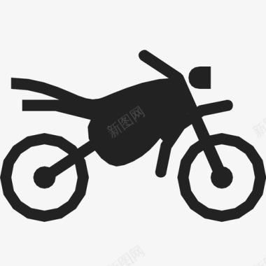 骑自选车摩托车交通简单图标图标