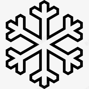 冬天雪花冬天下雪天气图标图标
