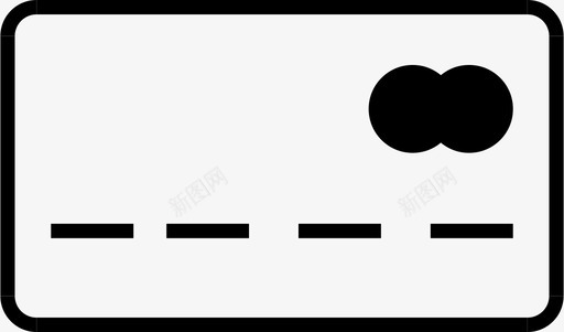 购物消费信用卡磁条货币图标图标