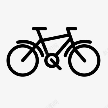 乡村自行车交通旅游自行车图标图标