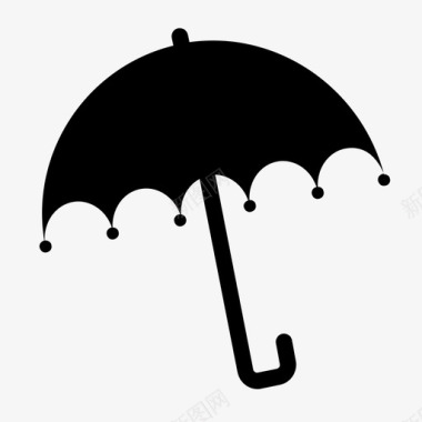 雨伞秋雨图标图标