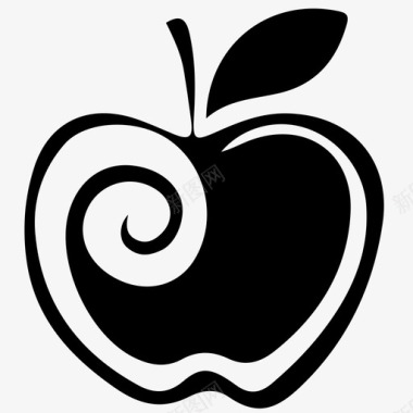苹果抽象抽象苹果图标图标