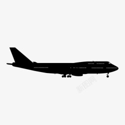 波音747波音747飞行着陆图标高清图片