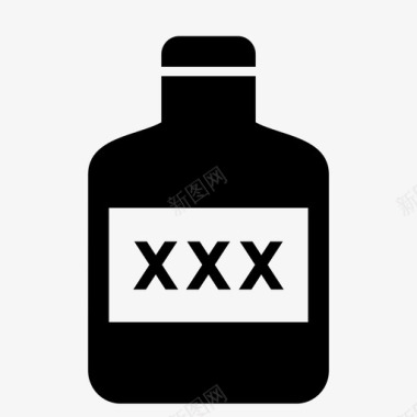 酒精伏特加烈酒图标图标