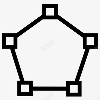 五边形五边形类型转换图标图标