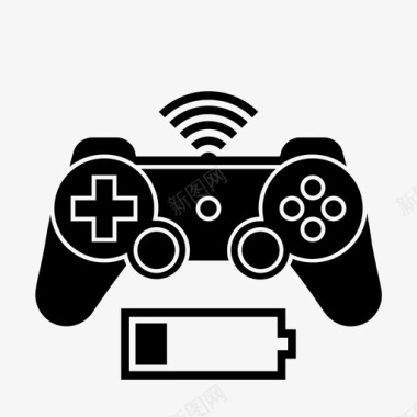 视频游戏控制器电池playstationplay game图标图标